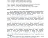 Lietuvos laisvės kovotojų sąjungos raštas „Dėl antivalstybinio vandalizmo akto“